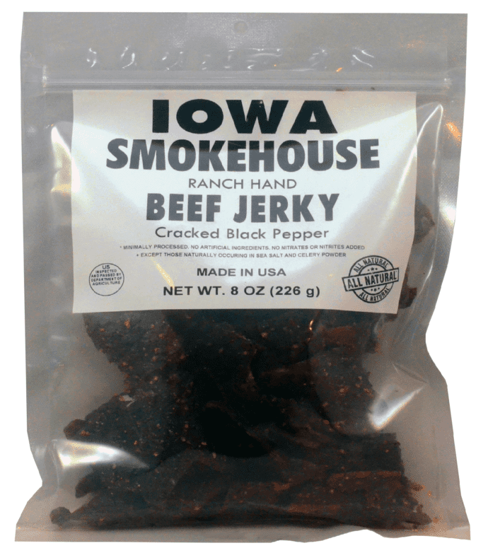 IS Ranch Hand 8 oz Beef Jerky Cracked Black Pepper 1500x1700