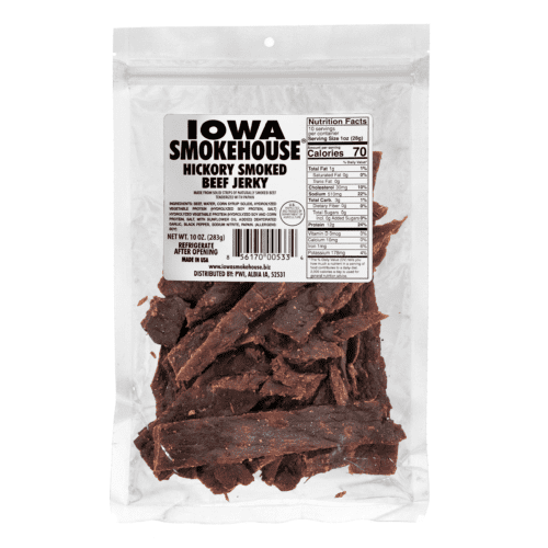IS 10 oz Beef Jerky Hickory Smoked Front new 1500x1500