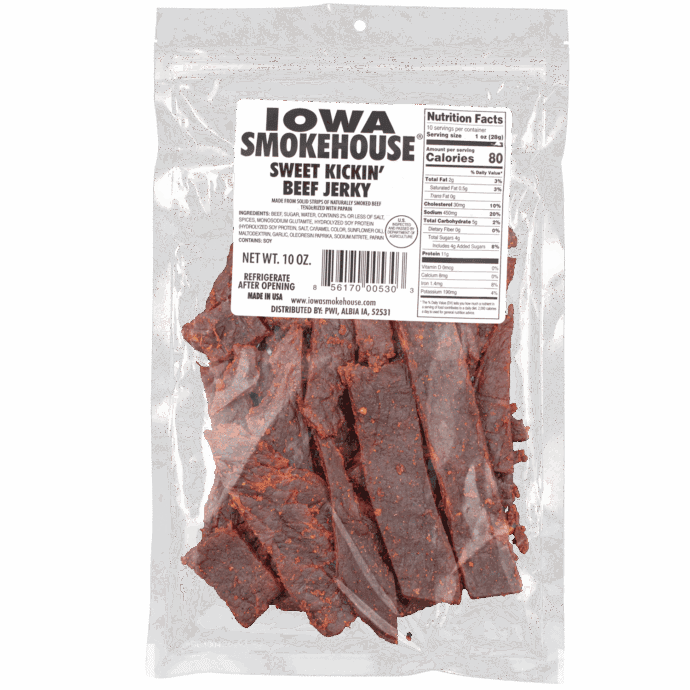 IS 10 oz Beef Jerky Sweet Kickin Front