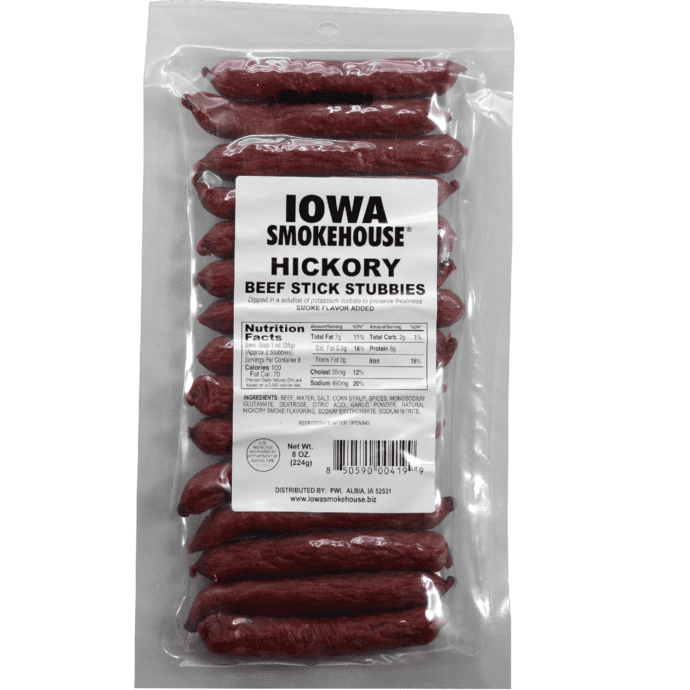8 oz Beef Stick Stubbies Hickory