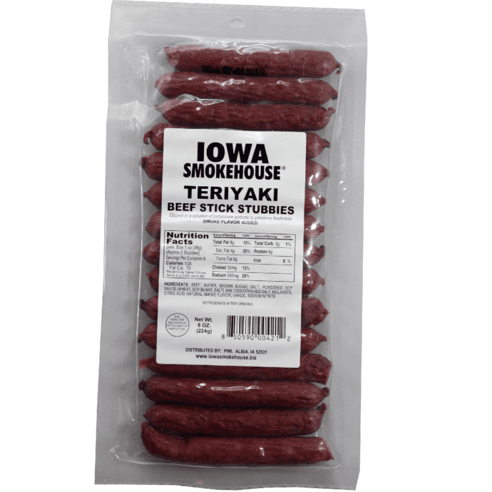 8 oz Beef Stick Stubbies Teriyaki