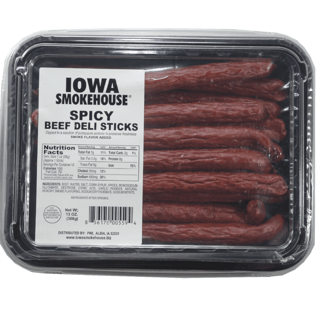13 oz Beef DELI Sticks Spicy IOWA SMOKEHOUSE