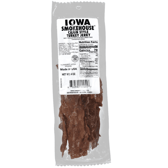 4 oz Turkey Jerky Cajun Style