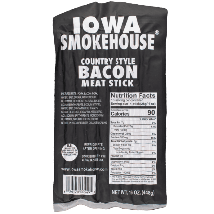 16 oz Country Style Bacon Front new