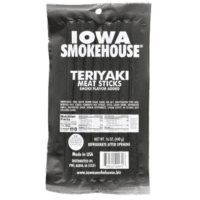 16 oz Meat Sticks Teriyaki 