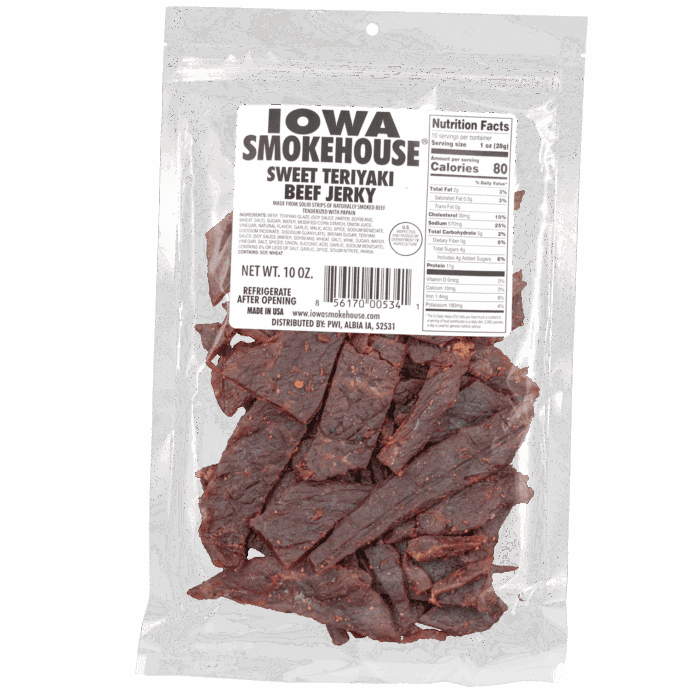 IS 10 oz Beef Jerky Sweet Teriyaki Front