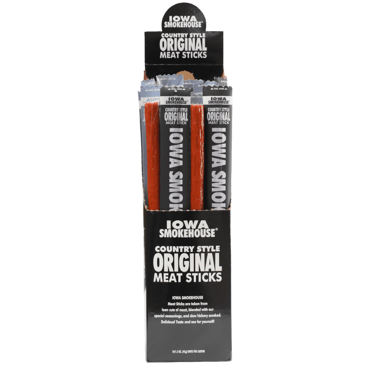 1.5 oz Country Style Meat Sticks Original IOWA SMOKEHOUSE
