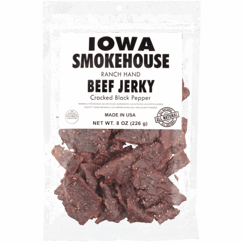 Ranch Hand 8 oz Beef Jerky Cracked Black Pepper