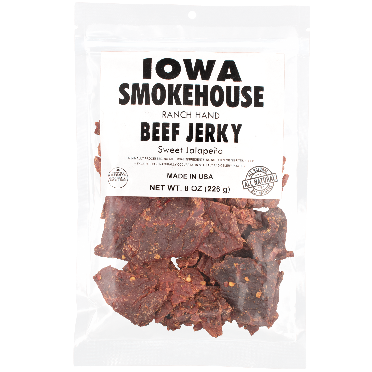 Ranch Hand 8 oz Beef Jerky Sweet Jalapeno