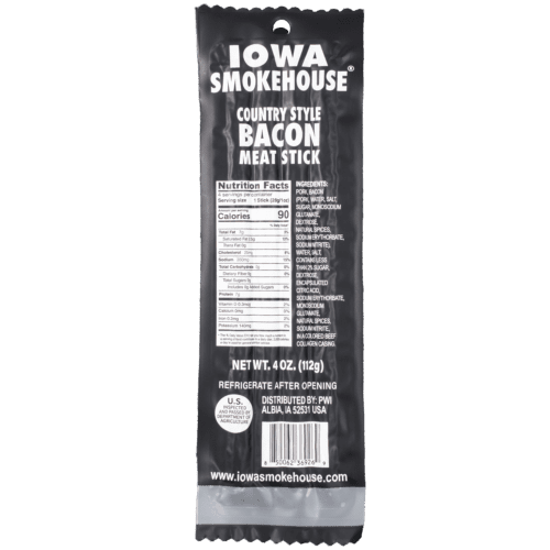 4 oz Country Style Meat Sticks Bacon