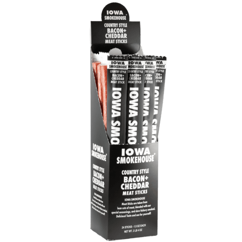 1.5 oz Country Style Meat Sticks Bacon + Cheddar